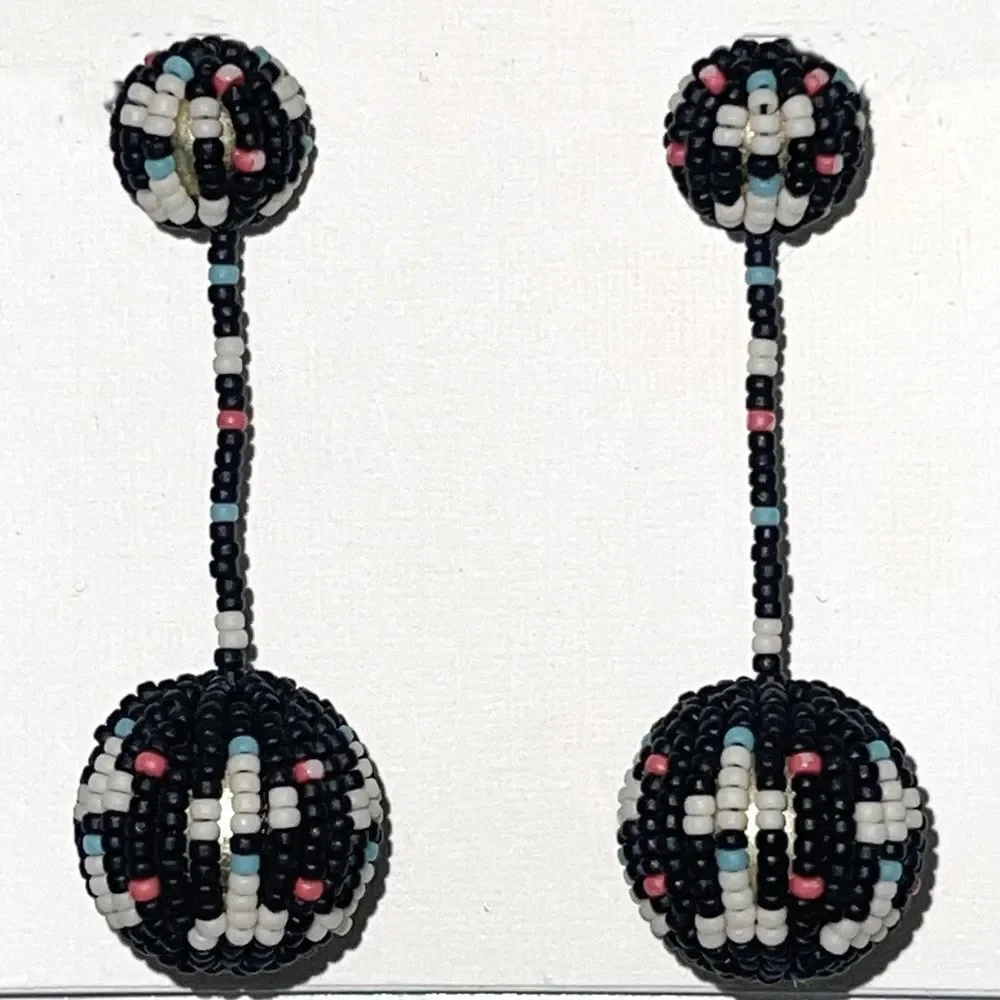 Madewell Beaded Drop Earrings Worn Once Like New